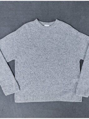 John Elliott Mens Sweater Sz (2/M) Japan Extra Fine Merino Wool Nylon Gray Soft